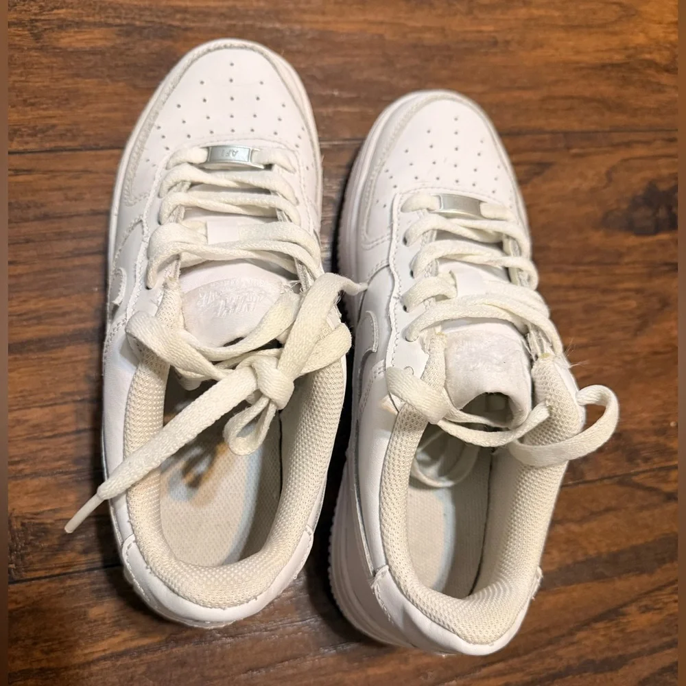 Nike Kids White Lace-Up Sneakers